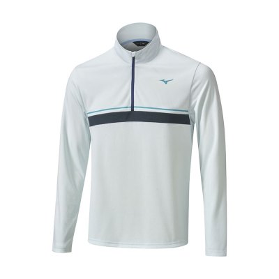 Baselayer Mizuno Breath Thermo ST 1/4 Zip Hombre Azules Claro - Chile M815DUTPBI